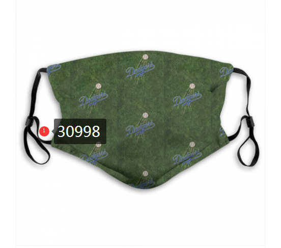 2020 Los Angeles Dodgers Dust mask with filter 83->mlb dust mask->Sports Accessory